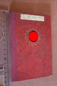 Mitgliedsbuch der Deutschen Arbeitsfront DAF eines Mannes aus Pfalz-Saar